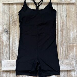 Active Cloud+ Leotard Racerback Biker Short One Piece